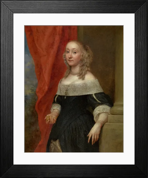 Framed Print : Portrait of a Woman, c1650-1680. Creator: Gonzales Cockes Framed Print : Portrait of a Woman, c1650-1680. Creator: Gonzales Cockes