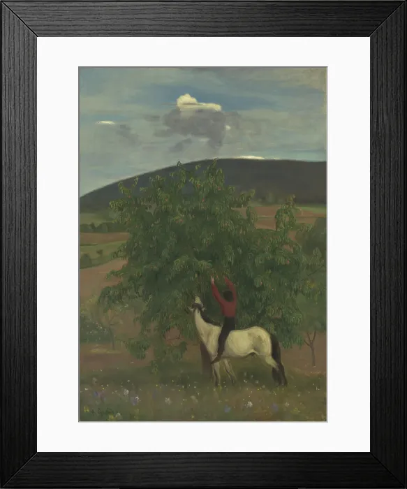 Framed Print : Summer, Bo in Telemark, 1896. Creator: Halfdan Egedius Framed Print : Summer, Bo in Telemark, 1896. Creator: Halfdan Egedius
