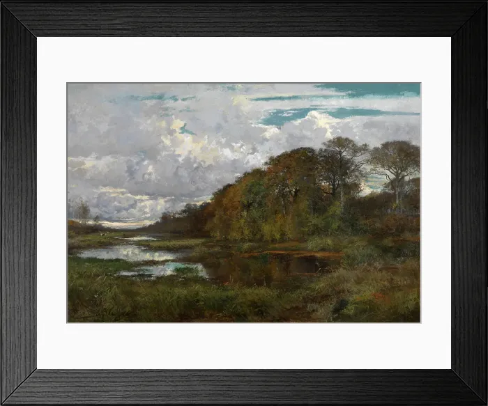 Framed Print : The Ponds of the Grijze Molen in Terhulpen, 1865-1867. Creator: Hippolyte Boulenger Framed Print : The Ponds of the Grijze Molen in Terhulpen, 1865-1867. Creator: Hippolyte Boulenger