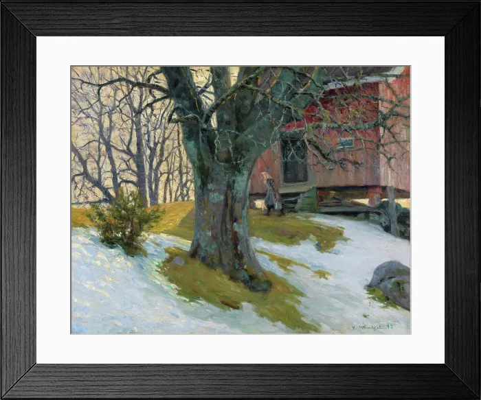 Framed Print : In April, 1892. Creator: Gustav Wentzel Framed Print : In April, 1892. Creator: Gustav Wentzel