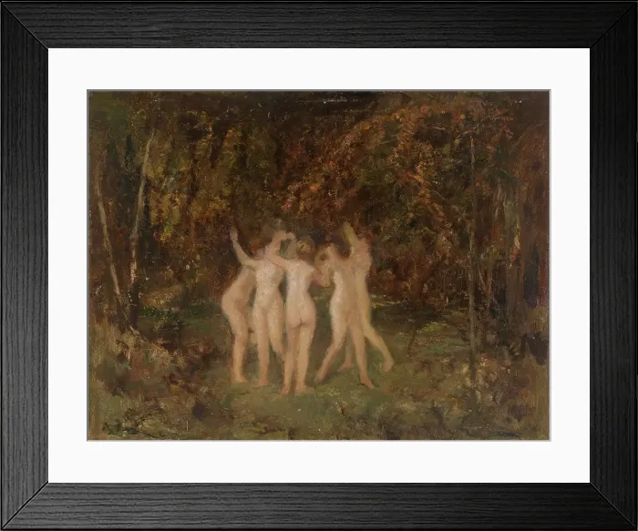Framed Print : Nymphs in the Forest. Creator: Hippolyte Boulenger Framed Print : Nymphs in the Forest. Creator: Hippolyte Boulenger