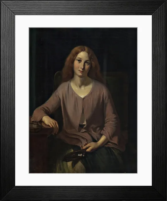 Framed Print : Venetian woman in the restroom, 1854. Creator: Wilhelm Marstrand Framed Print : Venetian woman in the restroom, 1854. Creator: Wilhelm Marstrand