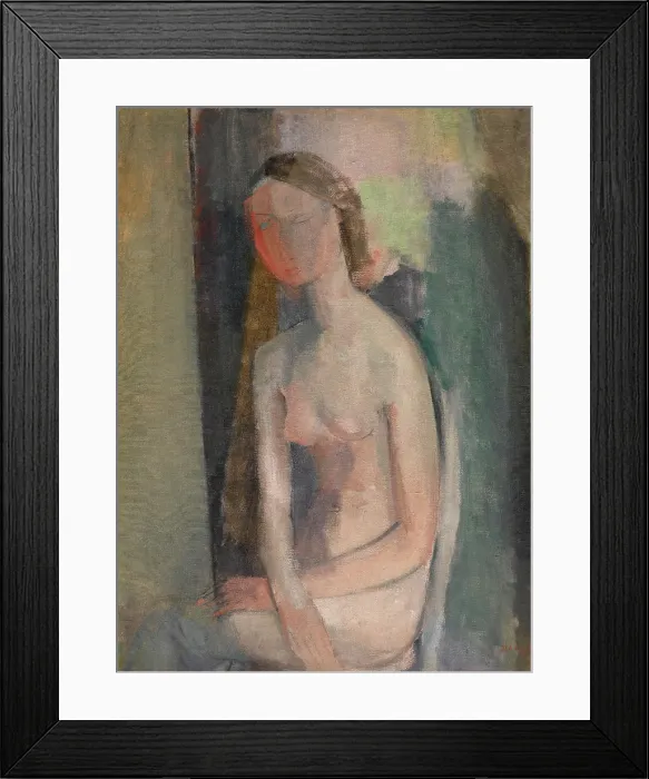 Framed Print : Nude with Arms Crossed, 1927. Creator: Hippolyte Daeye Framed Print : Nude with Arms Crossed, 1927. Creator: Hippolyte Daeye