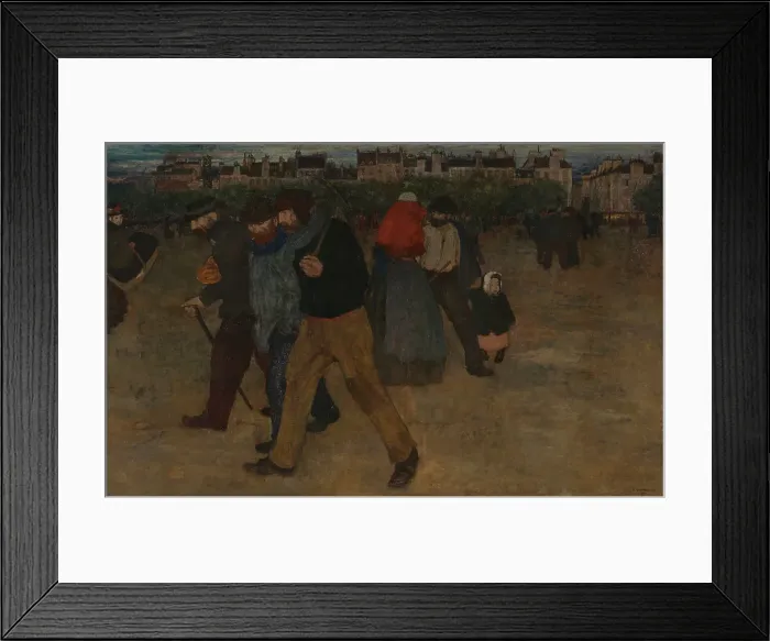 Framed Print : Returning from Work at Sunset, 1896. Creator: Henri Evenepoel Framed Print : Returning from Work at Sunset, 1896. Creator: Henri Evenepoel