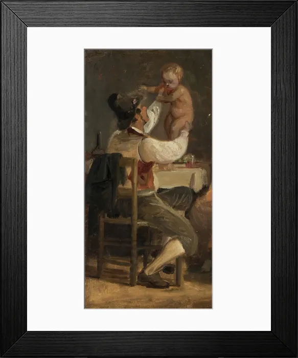 Framed Print : Father's love, c1839. Creator: Wilhelm Marstrand Framed Print : Father's love, c1839. Creator: Wilhelm Marstrand