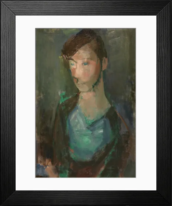 Framed Print : Woman with Toque, 1934. Creator: Hippolyte Daeye Framed Print : Woman with Toque, 1934. Creator: Hippolyte Daeye