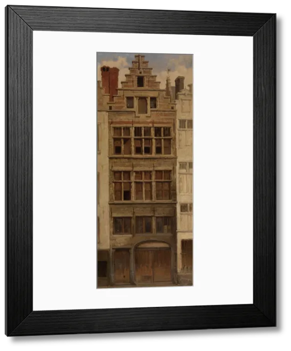 Framed Print : House in the Braderijstraat, 1869. Creator: Hendrik Frans Schaefels Framed Print : House in the Braderijstraat, 1869. Creator: Hendrik Frans Schaefels