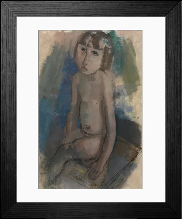 Framed Print : Nude Child, 1931. Creator: Hippolyte Daeye Framed Print : Nude Child, 1931. Creator: Hippolyte Daeye