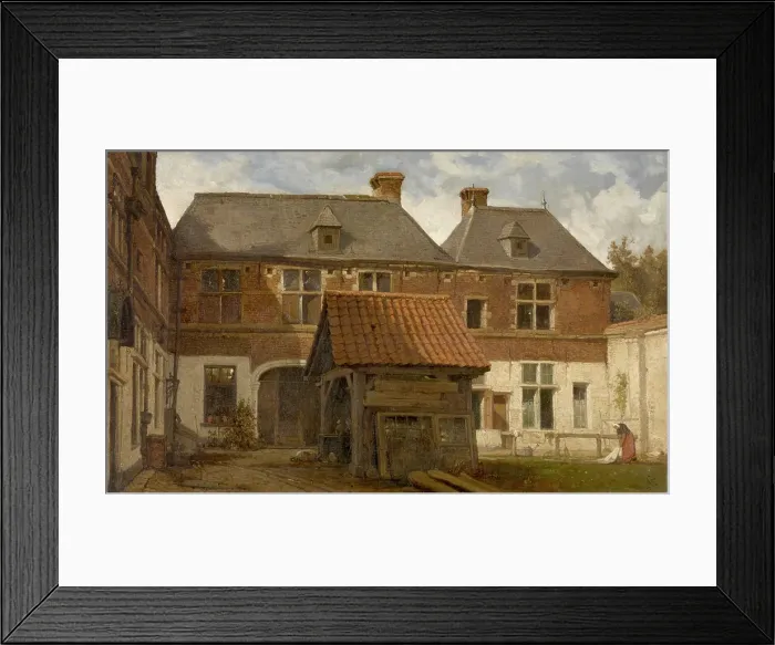 Framed Print : Saint Anna Almshouse in the Otto Veniusstraat Antwerp, c1870s. Creator: Hendrik Frans Schaefels Framed Print : Saint Anna Almshouse in the Otto Veniusstraat Antwerp, c1870s. Creator: Hendrik Frans Schaefels