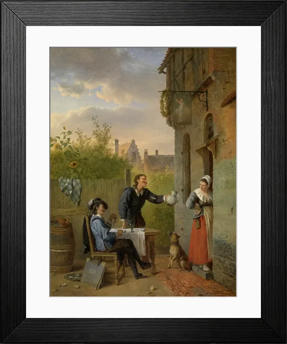 Framed Print : Tavern Scene, 1828. Creator: Ignatius van Regemorter