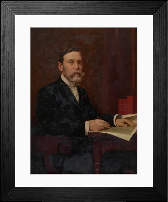 Framed Print : The Architect Leonard Blomme, 1901. Creator: Gustave Vanaise Framed Print : The Architect Leonard Blomme, 1901. Creator: Gustave Vanaise