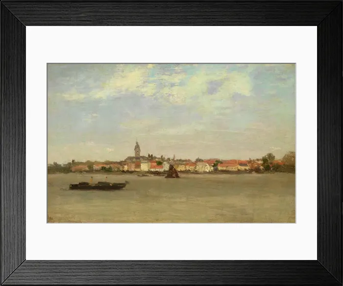 Framed Print : A View of Temse, c1870-1890s. Creator: Guillaume Vogels Framed Print : A View of Temse, c1870-1890s. Creator: Guillaume Vogels
