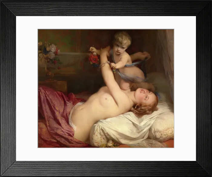 Framed Print : Young Mother with Child, 1854. Creator: Gustaf Wappers Framed Print : Young Mother with Child, 1854. Creator: Gustaf Wappers