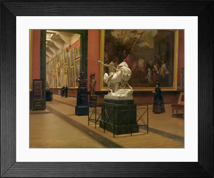 Framed Print : Interior of the Academy Museum, 1886. Creator: Henri Joseph Van Dyck Framed Print : Interior of the Academy Museum, 1886. Creator: Henri Joseph Van Dyck