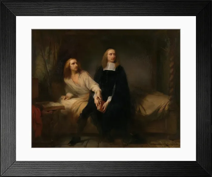 Framed Print : The De Witt Brothers in Captivity, 1838. Creator: Gustaf Wappers Framed Print : The De Witt Brothers in Captivity, 1838. Creator: Gustaf Wappers