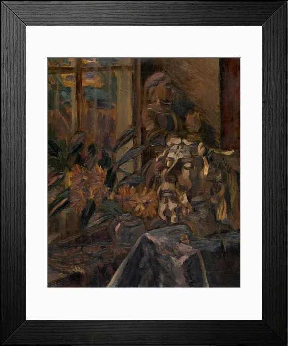Framed Print : Still Life with Buste, c1910-1940s. Creator: Henri Victor Gabriel Le Fauconnier Framed Print : Still Life with Buste, c1910-1940s. Creator: Henri Victor Gabriel Le Fauconnier