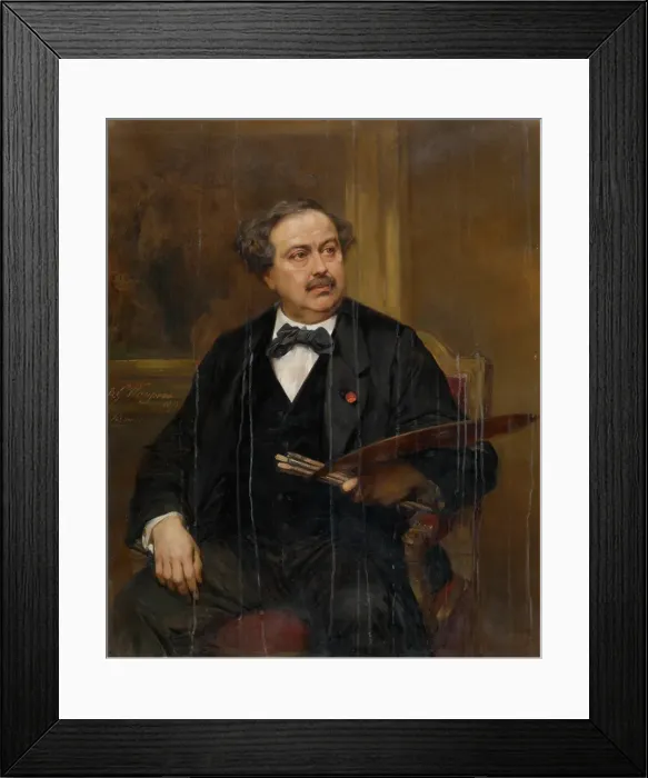Framed Print : Self Portrait, 1871. Creator: Gustaf Wappers Framed Print : Self Portrait, 1871. Creator: Gustaf Wappers