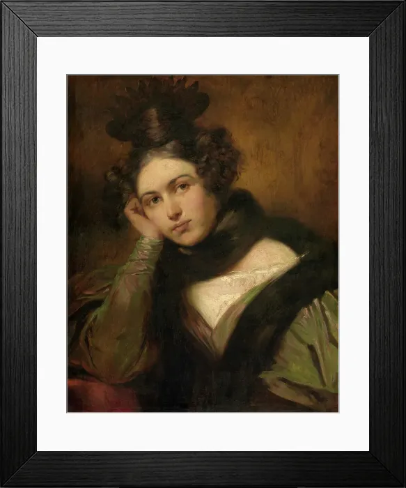 Framed Print : Jeanne Bertrand, 1828. Creator: Gustaf Wappers Framed Print : Jeanne Bertrand, 1828. Creator: Gustaf Wappers