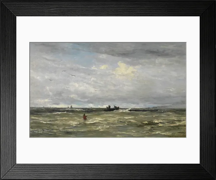 Framed Print : Weigh Anchor, c1860-1910. Creator: Hendrik Willem Mesdag Framed Print : Weigh Anchor, c1860-1910. Creator: Hendrik Willem Mesdag