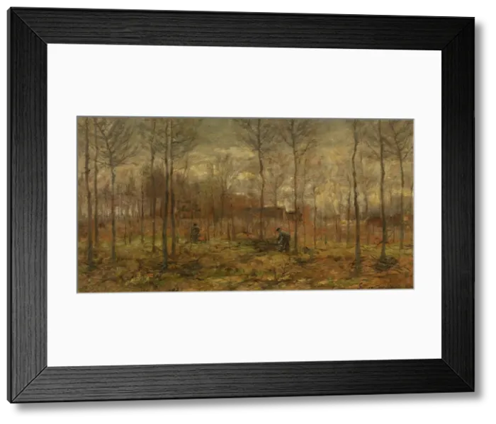 Framed Print : Woodland, c1870-1897. Creator: Gustave Den Duyts Framed Print : Woodland, c1870-1897. Creator: Gustave Den Duyts