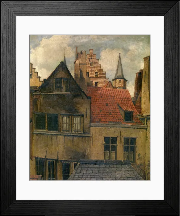 Framed Print : The Vleeshuis and Old Houses, c1870s. Creator: Hendrik Frans Schaefels Framed Print : The Vleeshuis and Old Houses, c1870s. Creator: Hendrik Frans Schaefels
