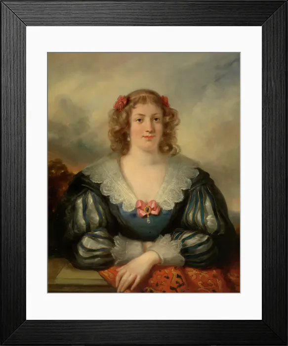 Framed Print : Countess L.H.. Creator: Henri Decaisne Framed Print : Countess L.H.. Creator: Henri Decaisne
