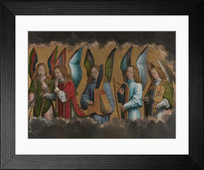 Framed Print : Music-making Angels, 1483-1494. Creator: Hans Memling Framed Print : Music-making Angels, 1483-1494. Creator: Hans Memling