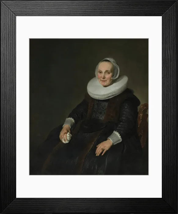 Framed Print : Portrait of a Woman, 1635. Creator: Jacob Adriaensz. Backer Framed Print : Portrait of a Woman, 1635. Creator: Jacob Adriaensz. Backer