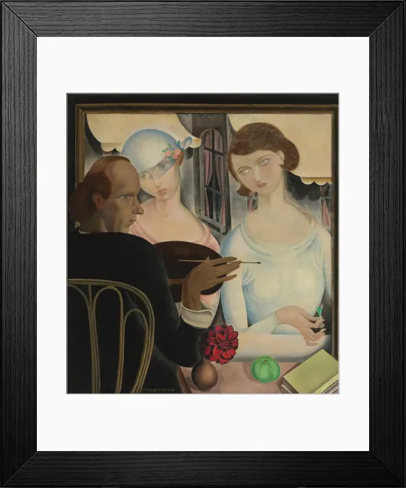 Framed Print : The Liqueur Drinkers, 1922. Creator: Gustave van de Woestijne Framed Print : The Liqueur Drinkers, 1922. Creator: Gustave van de Woestijne
