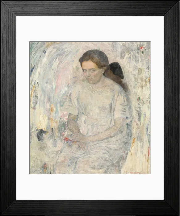 Framed Print : Adrienne, 1919. Creator: Gustave van de Woestijne Framed Print : Adrienne, 1919. Creator: Gustave van de Woestijne