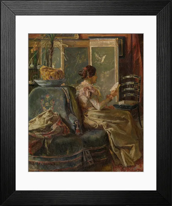 Framed Print : The Bill of the Dressmaker, 1901. Creator: Henri de Smeth Framed Print : The Bill of the Dressmaker, 1901. Creator: Henri de Smeth