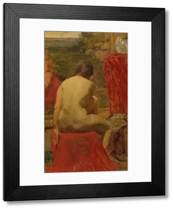 Framed Print : Model, 1890. Creator: Gustave Vanaise Framed Print : Model, 1890. Creator: Gustave Vanaise