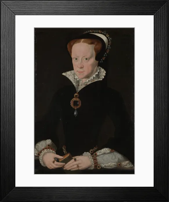 Framed Print : Mary Tudor. Creator: Hans Eworth Framed Print : Mary Tudor. Creator: Hans Eworth