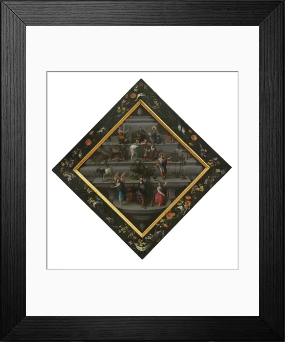 Framed Print : Blazon of the Chambers of Rhetoric De Violiere, 1618. Creator: Hendrick van Balen I Framed Print : Blazon of the Chambers of Rhetoric De Violiere, 1618. Creator: Hendrick van Balen I