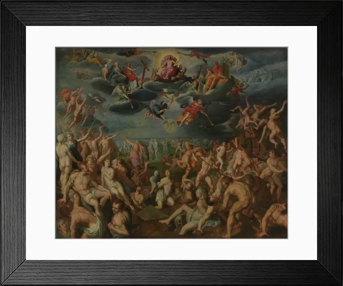 Framed Print : The Last Judgement, 1571. Creator: Jacob de Backer Framed Print : The Last Judgement, 1571. Creator: Jacob de Backer