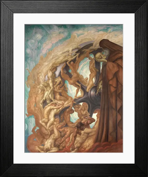 Framed Print : The Wheel of the World, 1940. Creator: Jean Delville Framed Print : The Wheel of the World, 1940. Creator: Jean Delville