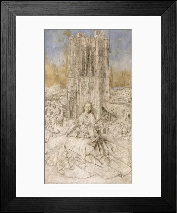 Framed Print : Saint Barbara, 1437. Creator: Jan van Eyck Framed Print : Saint Barbara, 1437. Creator: Jan van Eyck