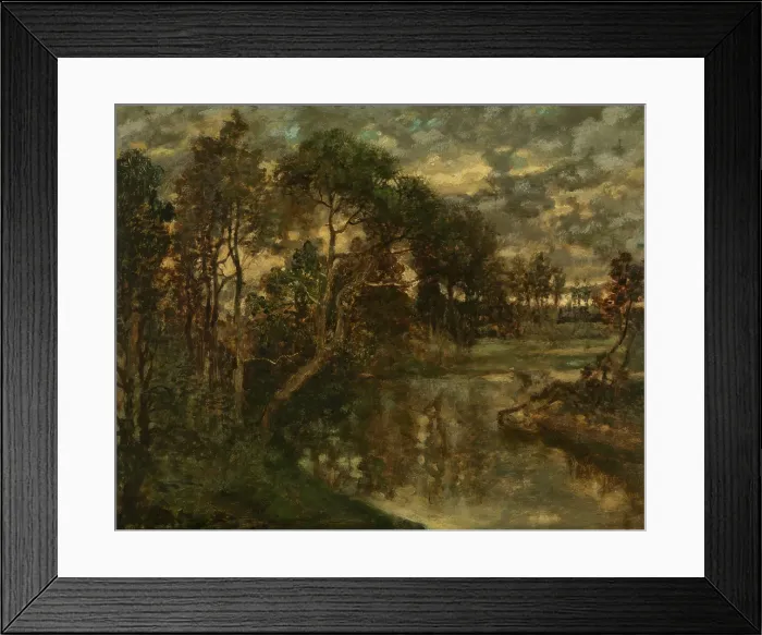 Framed Print : Landscape, c1850s. Creator: Joseph Lies Framed Print : Landscape, c1850s. Creator: Joseph Lies