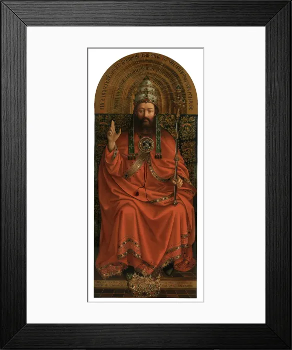 Framed Print : God Almighty, c1430s. Creator: Jan van Eyck Framed Print : God Almighty, c1430s. Creator: Jan van Eyck