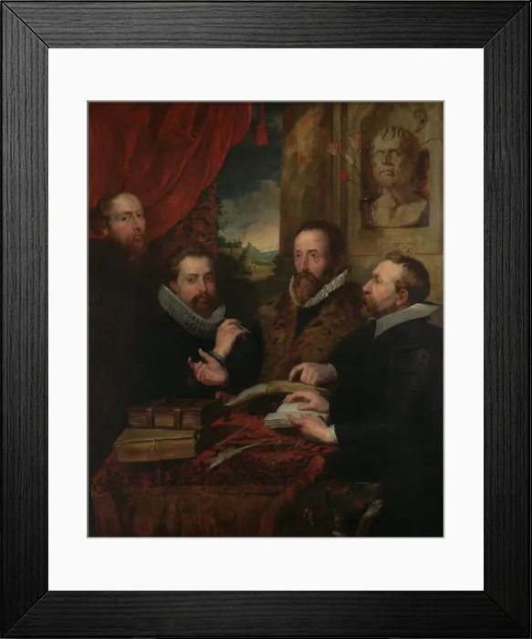 Framed Print : Four Philosophers. Creator: Jean Pierre Tassaert Framed Print : Four Philosophers. Creator: Jean Pierre Tassaert