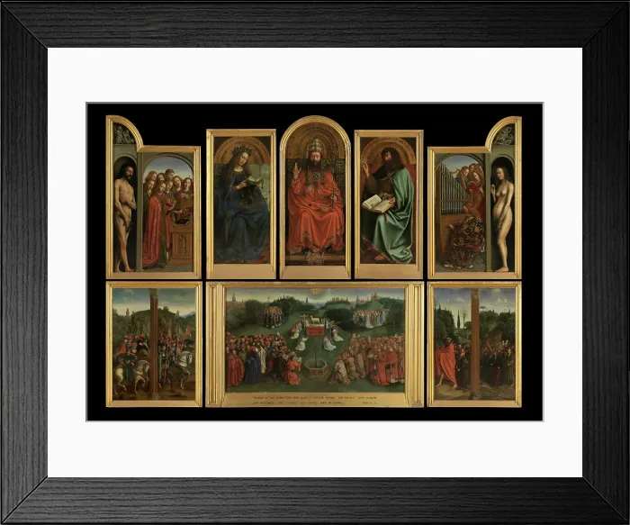 Framed Print : The Adoration of the Lamb, c1430s. Creator: Jan van Eyck Framed Print : The Adoration of the Lamb, c1430s. Creator: Jan van Eyck