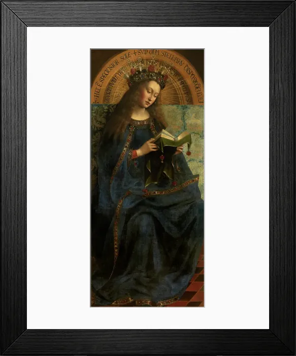 Framed Print : Mary, c1430s. Creator: Jan van Eyck Framed Print : Mary, c1430s. Creator: Jan van Eyck