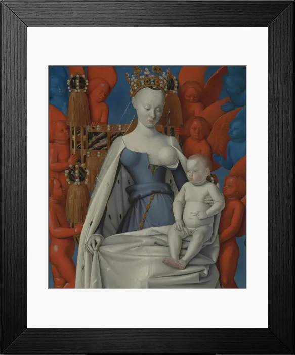 Framed Print : Madonna Surrounded by Seraphim and Cherubim, c1450. Creator: Jean Fouquet Framed Print : Madonna Surrounded by Seraphim and Cherubim, c1450. Creator: Jean Fouquet