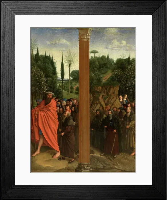 Framed Print : Holy Hermits and Holy Pilgrims, c1430s. Creator: Jan van Eyck Framed Print : Holy Hermits and Holy Pilgrims, c1430s. Creator: Jan van Eyck