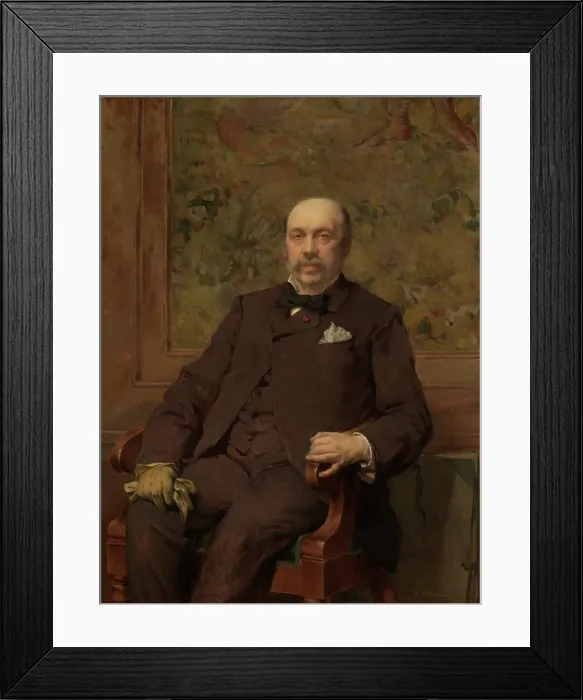 Framed Print : Self Portrait, c1870s. Creator: Jean Francois Portaels Framed Print : Self Portrait, c1870s. Creator: Jean Francois Portaels