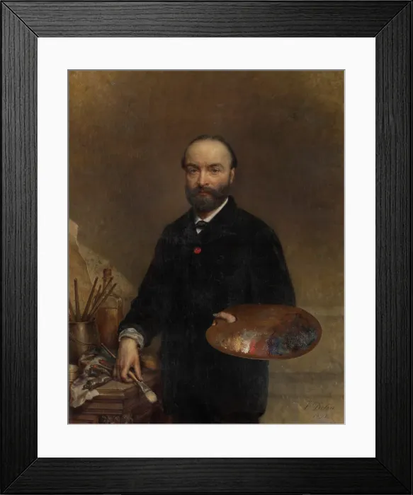 Framed Print : The Painter Charles Verlat, 1891. Creator: Joseph Delin Framed Print : The Painter Charles Verlat, 1891. Creator: Joseph Delin