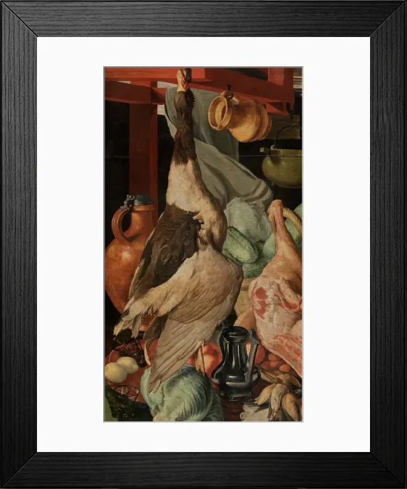 Framed Print : Still Life, 1564. Creator: Joachim Beuckelaer Framed Print : Still Life, 1564. Creator: Joachim Beuckelaer