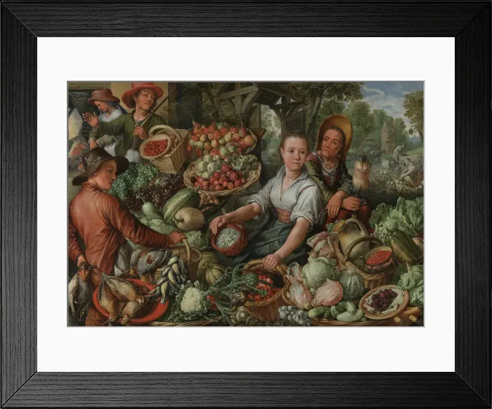 Framed Print : Vegetable Market, 1567. Creator: Joachim Beuckelaer Framed Print : Vegetable Market, 1567. Creator: Joachim Beuckelaer