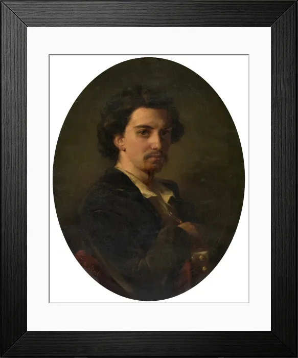 Framed Print : The Painter Constant Wauters, 1847. Creator: Joseph Stallaert Framed Print : The Painter Constant Wauters, 1847. Creator: Joseph Stallaert