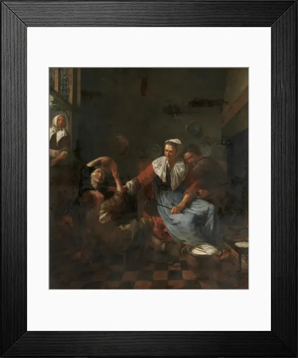 Framed Print : Making Pancakes. Creator: Jan van Pee